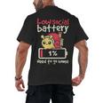Snail Low Social Battery Need To Go Home Tee For Introvert Men's Back Print T-Shirt Snail Low Social Battery Need To Go Home Tee For Introvert Men's Back Print T-Shirt