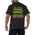 So Long 8th Grade Hello High School Graduation Men's Back Print T-Shirt