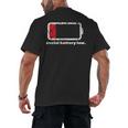 Social Battery Low Introvert Men's Back Print T-Shirt