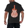 Social Introverts Hang Out With Guitars Musician Guitarist Men's Back Print T-Shirt
