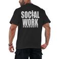 Social Work Graduate TShirt College Graduation Men's Back Print T-Shirt