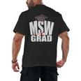 Social Work MSW Graduation Masters Degree Worker 2020 Men's Back Print T-Shirt