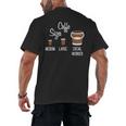 Social Work s Coffee Graduation Social Worker Men's Back Print T-Shirt