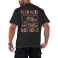 Spooky Halloween Bookshelf Bookcase Read More Books Men's Back Print T-Shirt Spooky Halloween Bookshelf Bookcase Read More Books Men's Back Print T-Shirt