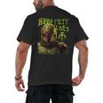 Star Wars The Book Of Boba Fett Neon Boba Fett Lives Poster Men's Back Print T-Shirt