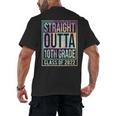 Straight Outta 10th Grade Class Of 2022 School Graduation Men's Back Print T-Shirt