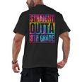 Straight Outta 8th Grade Great Graduation Eighth Grade Men's Back Print T-Shirt
