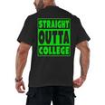 Straight Outta College 2018 Graduation Men's Back Print T-Shirt