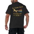 STRAIGHT OUTTA HIGH SCHOOL 2018 Grad Graduation Shirt Men's Back Print T-Shirt