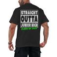 Straight Outta Junior High School Class Of 2022 Graduation Men's Back Print T-Shirt