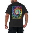 Straight Outta Pre-K Class Of 2022 Preschool Graduation Men's Back Print T-Shirt