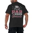 Super Proud Dad Of 2025 Graduate Senior Graduation Family Men's Back Print T-Shirt