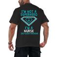 Superhero RN Nurse Shirt Graduation Men's Back Print T-Shirt