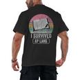 I Survived AP Lang Retro Book Graphic Men's Back Print T-Shirt