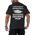 I Survived My Daughter's Engineering Degree Graduation Men's Back Print T-Shirt