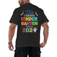 I Survived Kindergarten Graduation 2025 Graduate Boys Girls Men's Back Print T-Shirt