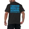 I Survived Medical School Class Of 2018 Graduation Men's Back Print T-Shirt