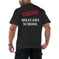 I Survived Military School Graduation Straight Outta Men's Back Print T-Shirt