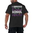 I Survived Nursing School Class Of 2025 New Nurse Graduation Men's Back Print T-Shirt