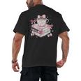 Teacher Valentine's Day All Booked For Valentines Reading Men's Back Print T-Shirt