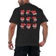 Teacher Valentines Day Reading Book Lover Bookworm Library Men's Back Print T-Shirt