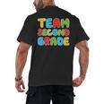 Team Second Grade Shirt 2nd Grade Back To School Graduation Men's Back Print T-Shirt