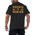Tennis Senior Night Tennis Senior 2025 Graduation 11 Men's Back Print T-Shirt