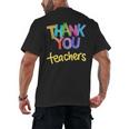 Thank You Teacher Appreciation Graduation Men Women Girls Kids Men's Back Print T-Shirt