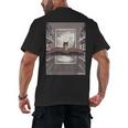 Totally Weird Tees Cat Library Book Reading Literary Men's Back Print T-Shirt Totally Weird Tees Cat Library Book Reading Literary Men's Back Print T-Shirt
