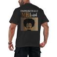 Unapologetically MHA-Ish Student Graduation Afro Men's Back Print T-Shirt