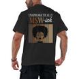 Unapologetically MSW-Ish Student Graduation Afro Men's Back Print T-Shirt