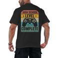 Vintage Class Of 2024 High School Graduation Student Men's Back Print T-Shirt