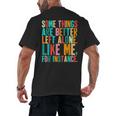 Vintage Some Things Are Better Left Alone Introverts Men's Back Print T-Shirt Vintage Some Things Are Better Left Alone Introverts Men's Back Print T-Shirt