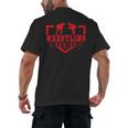 Wrestling Senior Night Wrestling Senior 2025 Graduation 11 Men's Back Print T-Shirt