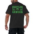 Wrestling Senior Night Wrestling Senior 2025 Graduation 32 Men's Back Print T-Shirt