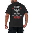 Xmas Nurse Graduation Keep Calm I'm Almost A Nurse Men's Back Print T-Shirt