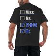 Zeta Phi Beta Doctor Graduation Zeta Phi Beta HBCU Doctor Men's Back Print T-Shirt