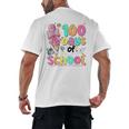 100th Day Of School Teacher Books 100 Days Of School Women Men's Back Print T-Shirt