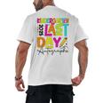 2025 Last Day Of School Autograph Kindergarten Graduation Men's Back Print T-Shirt