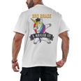3RD GRADE NAILED IT UNICORN DABBING GRADUATION T-SHIRT Men's Back Print T-Shirt