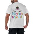 5th Grade Nailed ItShirt Unicorn Graduation Class Of 2018 Men's Back Print T-Shirt