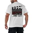 8th Grade Graduation 2026 Graduate Clapperboard Men's Back Print T-Shirt