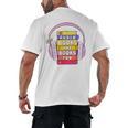 Audiobooks Are Books Too – Bookworm Nerd Reading Geek Men's Back Print T-Shirt