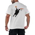 Basketball Slam Dunk Elementary Graduation 2025 6th Grade Men's Back Print T-Shirt