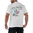 This Is My Book Character Costume I Pigeon Reading Tee Men's Back Print T-Shirt This Is My Book Character Costume I Pigeon Reading Tee Men's Back Print T-Shirt