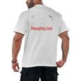 My Book Preference Naughty List Readers Christmas Joke Men's Back Print T-Shirt My Book Preference Naughty List Readers Christmas Joke Men's Back Print T-Shirt
