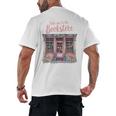 Take Me To The Book Store Librarians Valentine's Day Premium Men's Back Print T-Shirt
