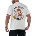 Book Worm Halloween Costume For Book Lovers Men's Back Print T-Shirt