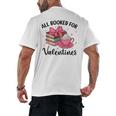 All Booked For Valentine Teacher Valentines Day Book Lover Men's Back Print T-Shirt All Booked For Valentine Teacher Valentines Day Book Lover Men's Back Print T-Shirt