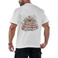 All Booked For Valentines Book Lover Romance Men's Back Print T-Shirt